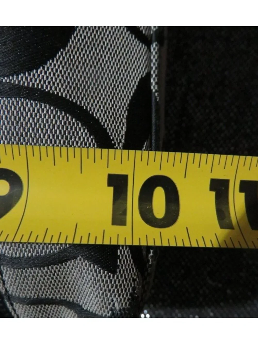 Coach 2008 Cursive Creed Limited Edition Signature Stripe Canvas & Leather Tote - Picture 8 of 9